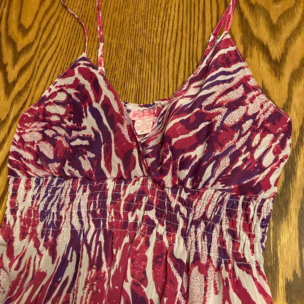 Simply, flowing, Sun dress with built in slip.